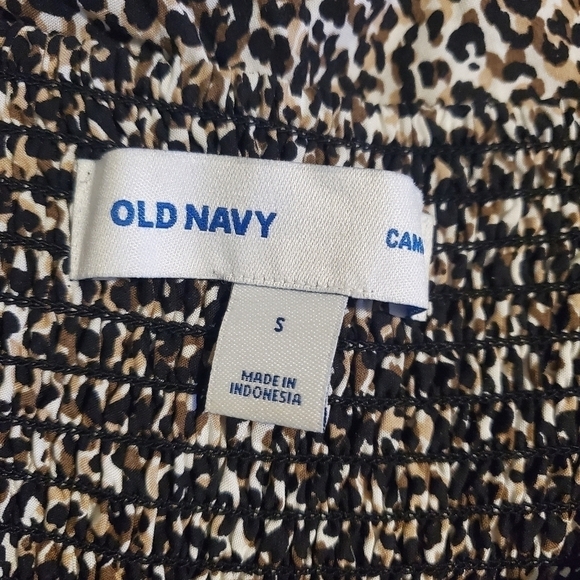 Old Navy Leopard Print Sun Dress - Size Small 100% Rayon - Picture 9 of 10
